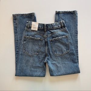 Zara High Rise Straight Ankle Length Jeans